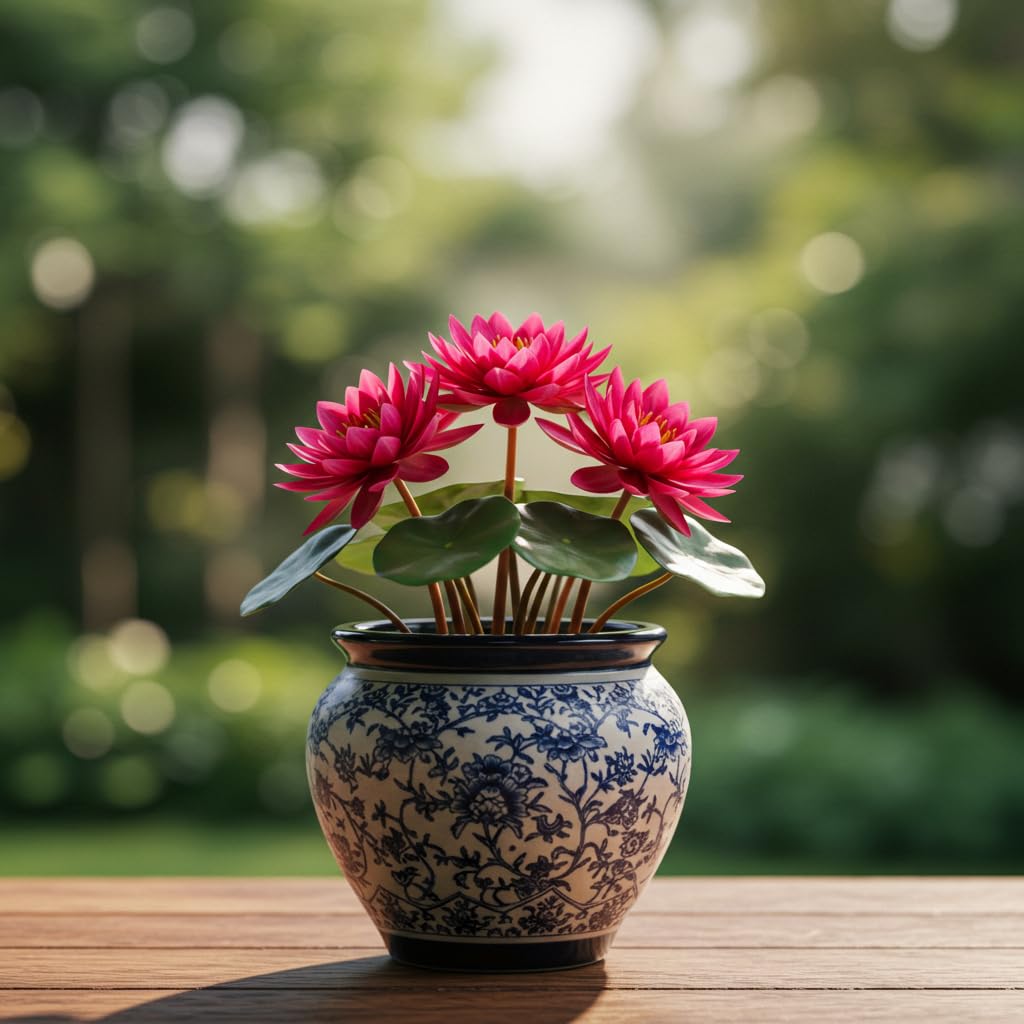 NooElec Seeds India Aquatic Plant Lotus Seeds Nelumbo nucifera Crimson Velvet Lotus 20 Seeds - Seeds Ville