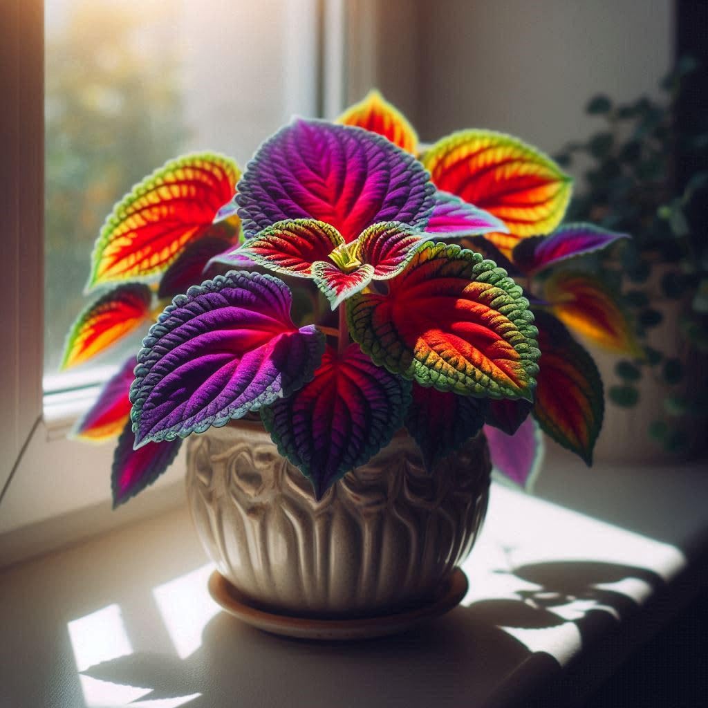 100+ Seeds- Hybrid Dwarf Rainbow Coleus Plant Seeds- Grow Indoor & Outdoor- Year Round. - Seeds Ville