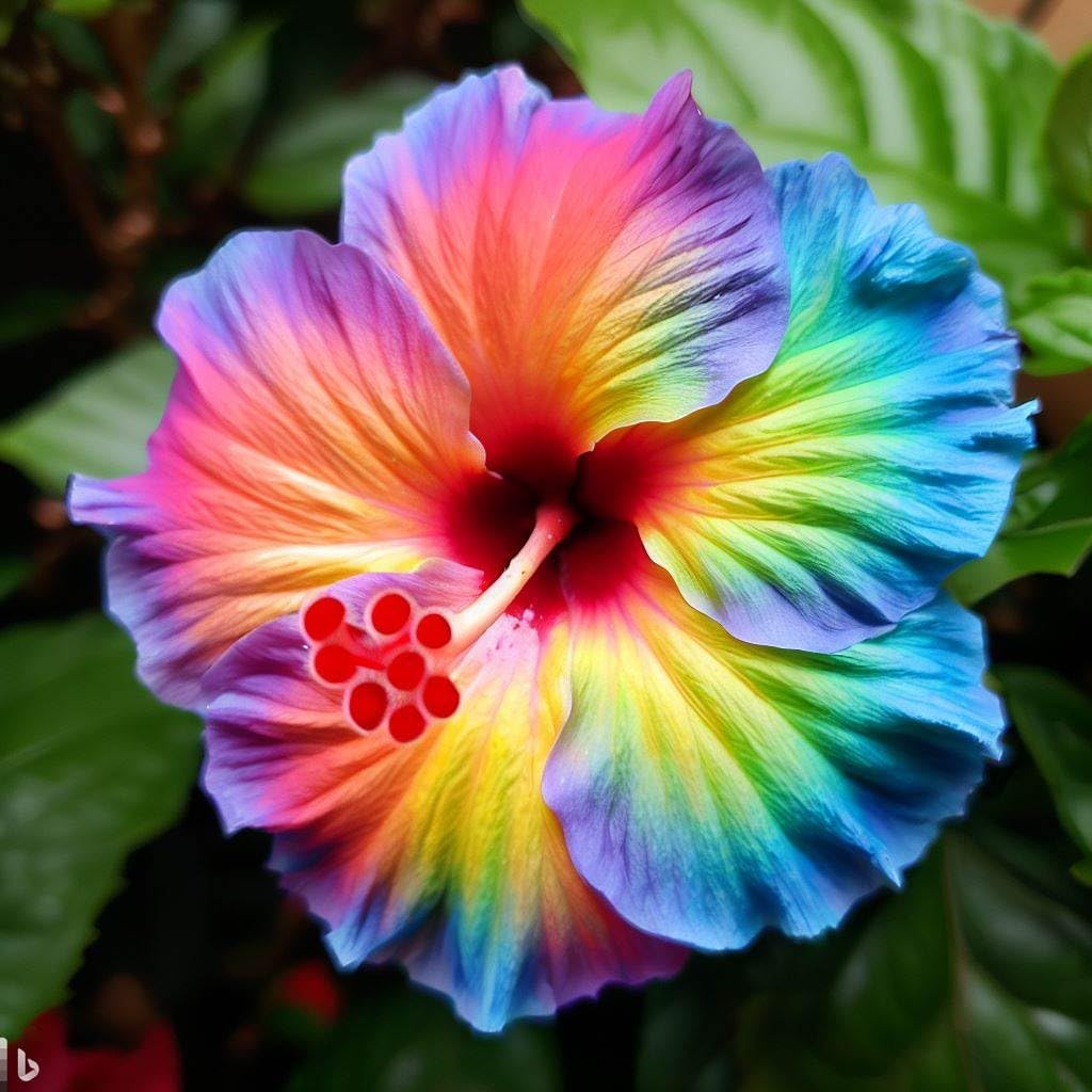 100+ Seeds- Mix Colour Hibiscus Exotic Flower Seeds For Home Garden - Grow YEAR Round - Blue, White, Rainbow, Red