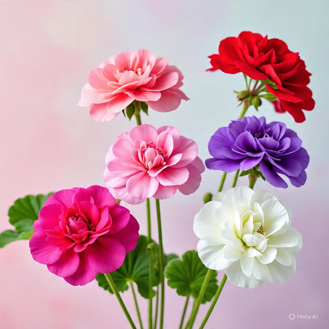 Climbing Double Geranium Flower Seeds for Home and Kitchen Gardening, Pack of 60 to 80 seeds