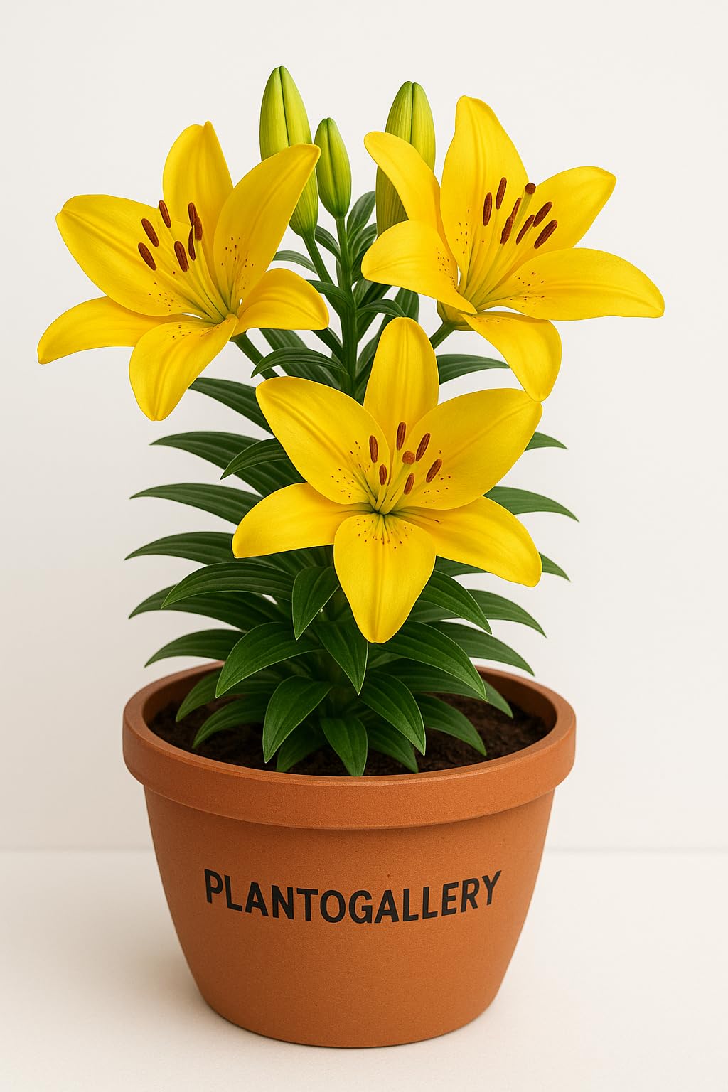 Plantogallery Flower Bulbs | Asiatic Lily Lilium Flower Bulbs (4, Multicolor)