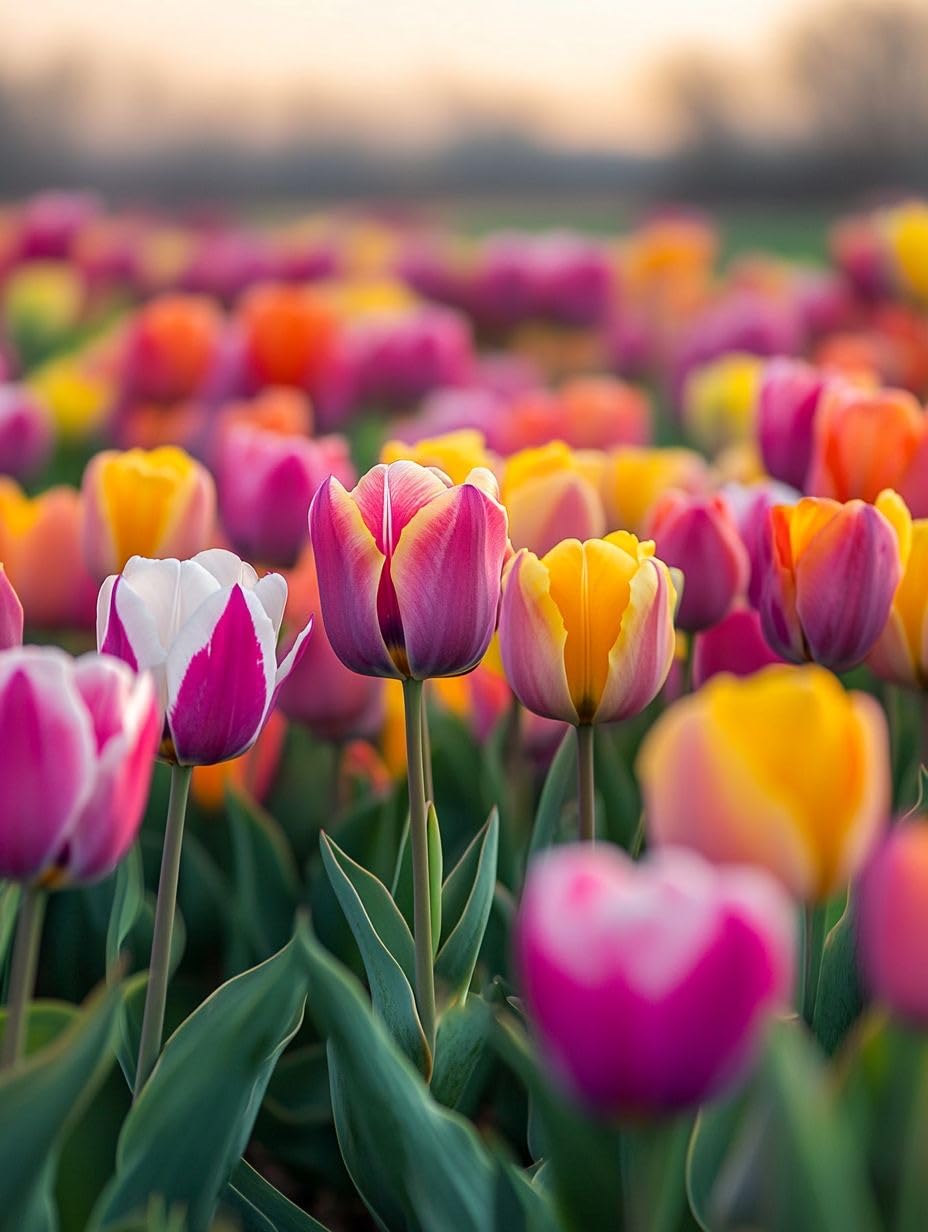 SVG® Tulip Flower Bulbs Imported Variety for Home and Gardening Pack of 1 Bulbs (PURE ORANGE)