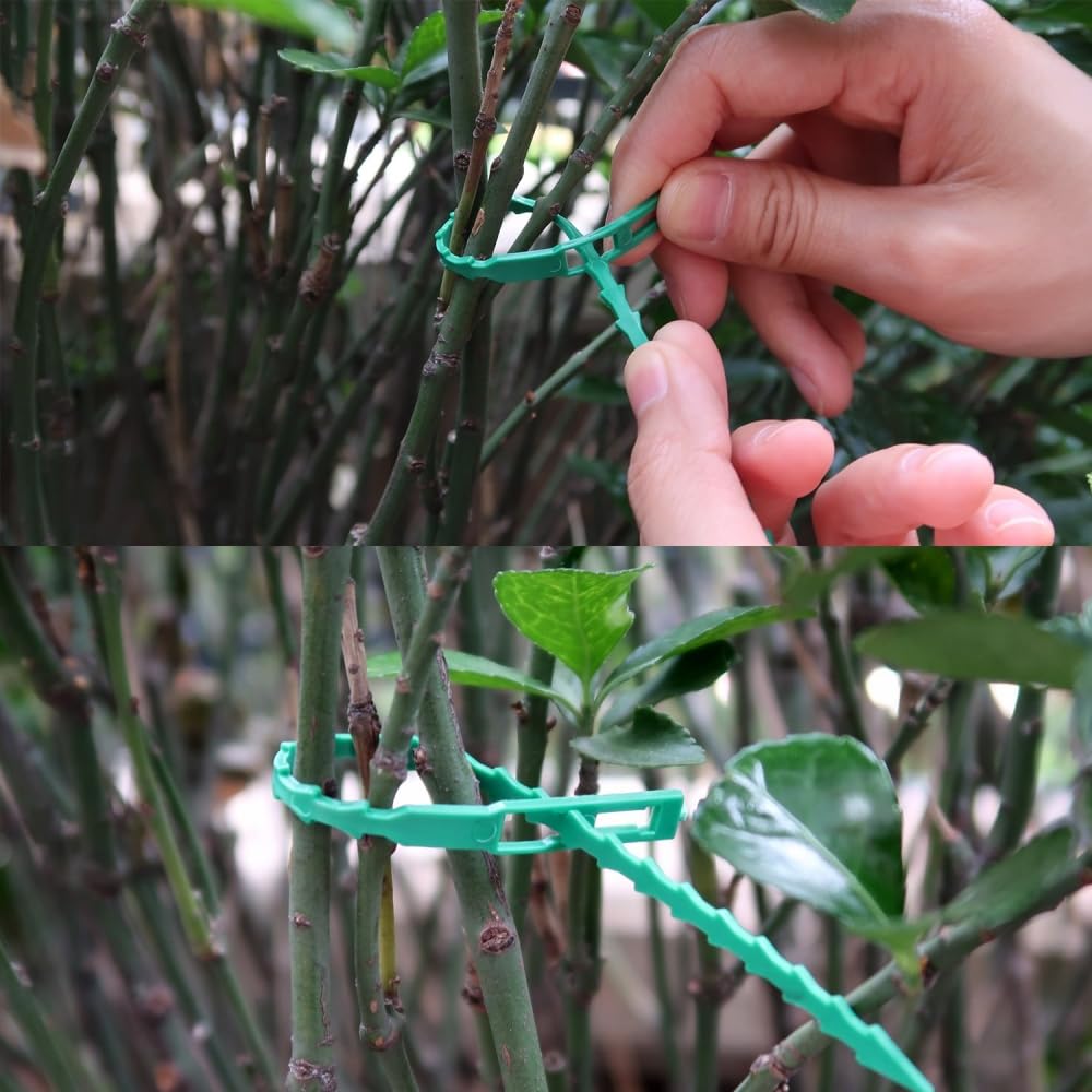 60 PCS Plant Support for Climbers Plant Support Sticks Plant Climbing Wall Clips Plant Ties Twist Tie Plant Holder Tie for Garden Accessories(17cm) - Seeds Ville
