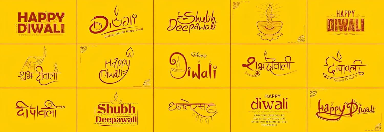 BlimBurn Shubh Labh Wall Decoration Hanging Ornament, Set of Blue Door Hangings & Toran, for Home Decor, Main Door, Diwali & Other Indian Festivals. (Pack of 3) - Seeds Ville