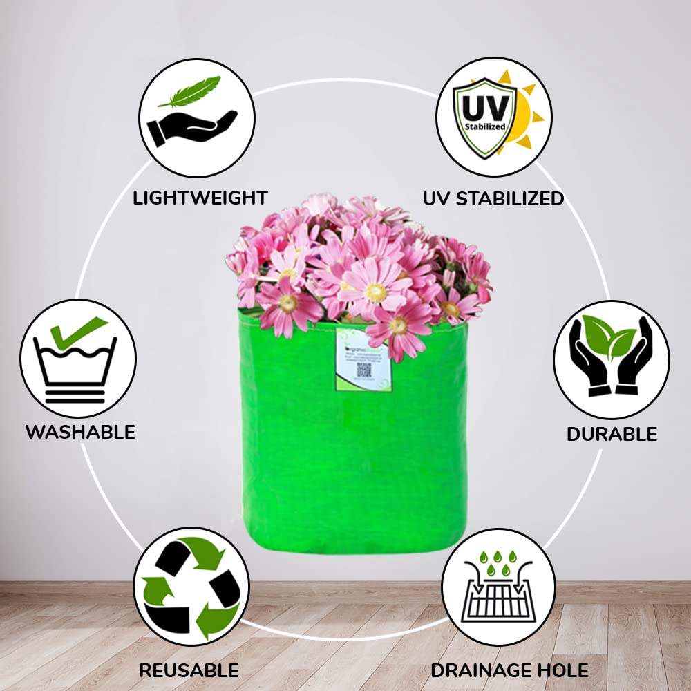 Seeds Ville Round HDPE Gardening Grow Bag