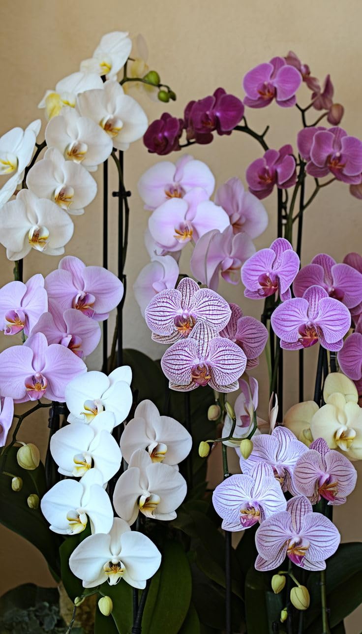 Seeds Ville Assorted Orchid Live Plants Pack of 4