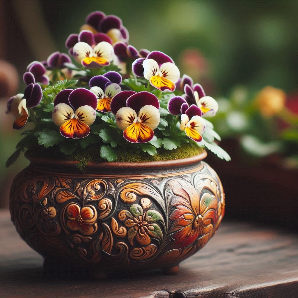 50+ SEEDS- Hybrid Dwarf Pansy Mix Flower Seeds For Planting- Grow Indoor & Outdoor. - Seeds Ville