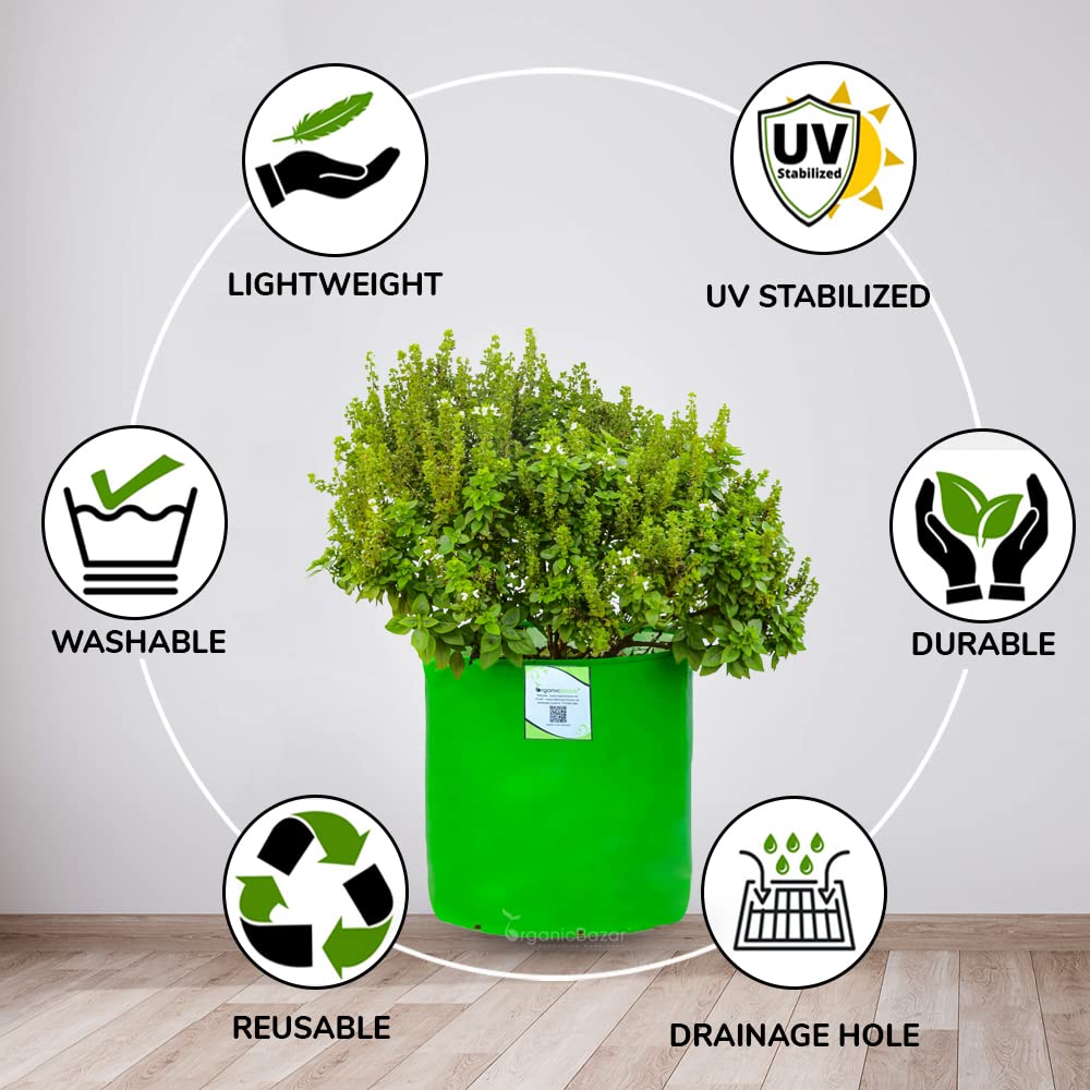 Seeds Ville HDPE Round Grow Bag 30x30 cm