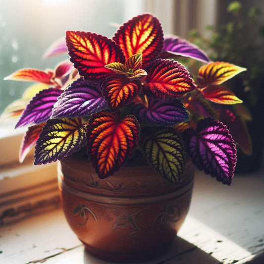 100+ Seeds- Hybrid Dwarf Rainbow Coleus Plant Seeds- Grow Indoor & Outdoor- Year Round. - Seeds Ville
