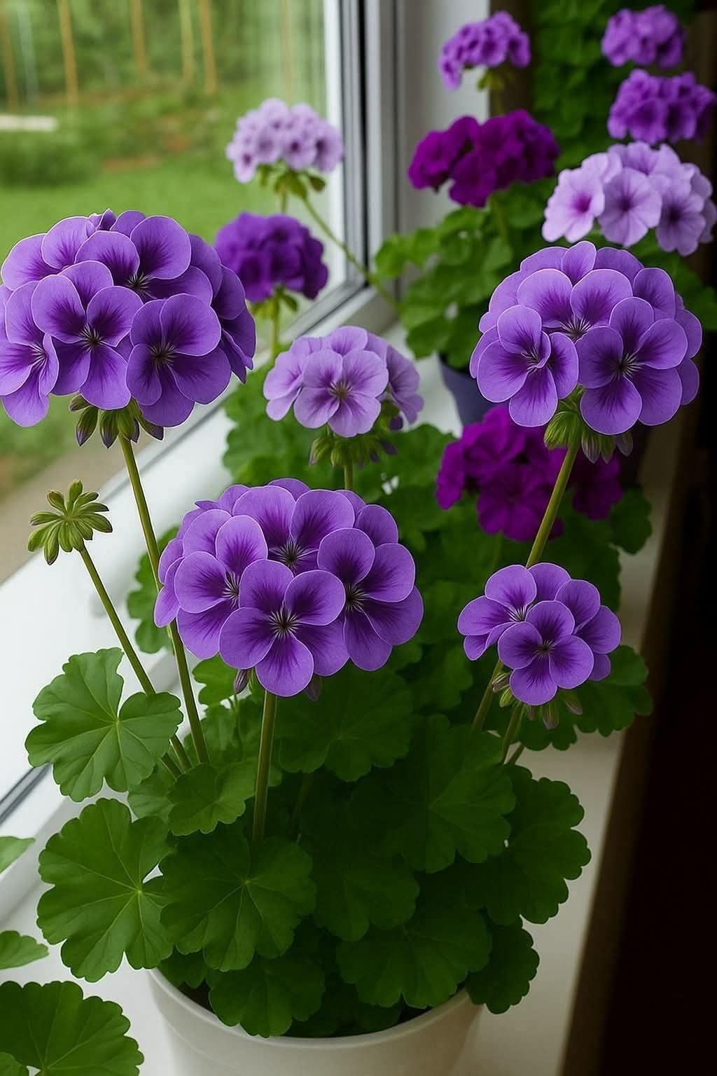 Climbing Double Geranium Flower Seeds for Home and Kitchen Gardening, Pack of 60 to 80 seeds