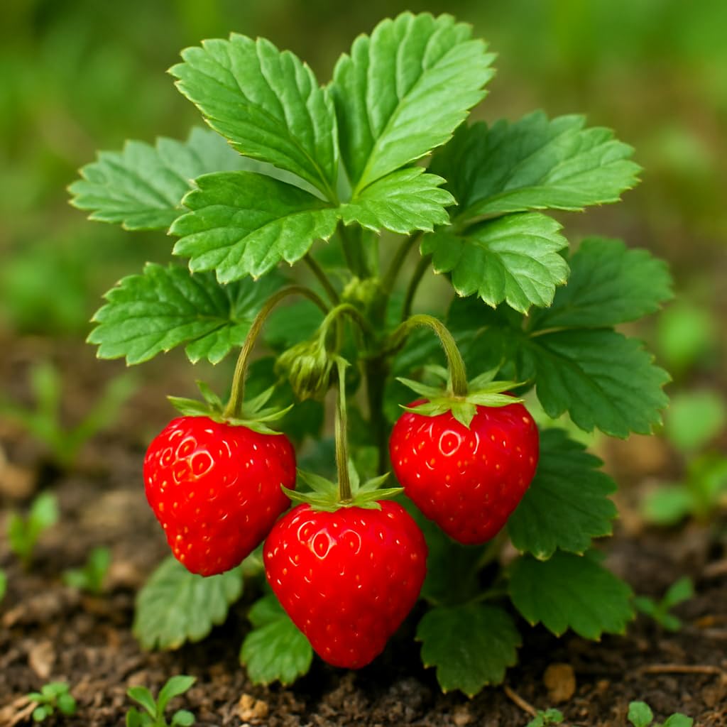 Organic Strawberry Seeds for Planting 60+ | 3 Dwarf Color Varieties | Non-GMO Fruit for Home Garden, Pots & Containers- 20 Seed Each Colour