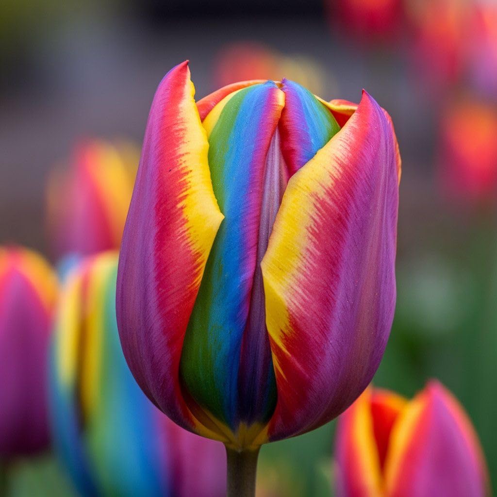 SVG® Tulip Flower Bulbs Imported Variety for Home and Gardening Pack of 1 Bulbs (PURE ORANGE)