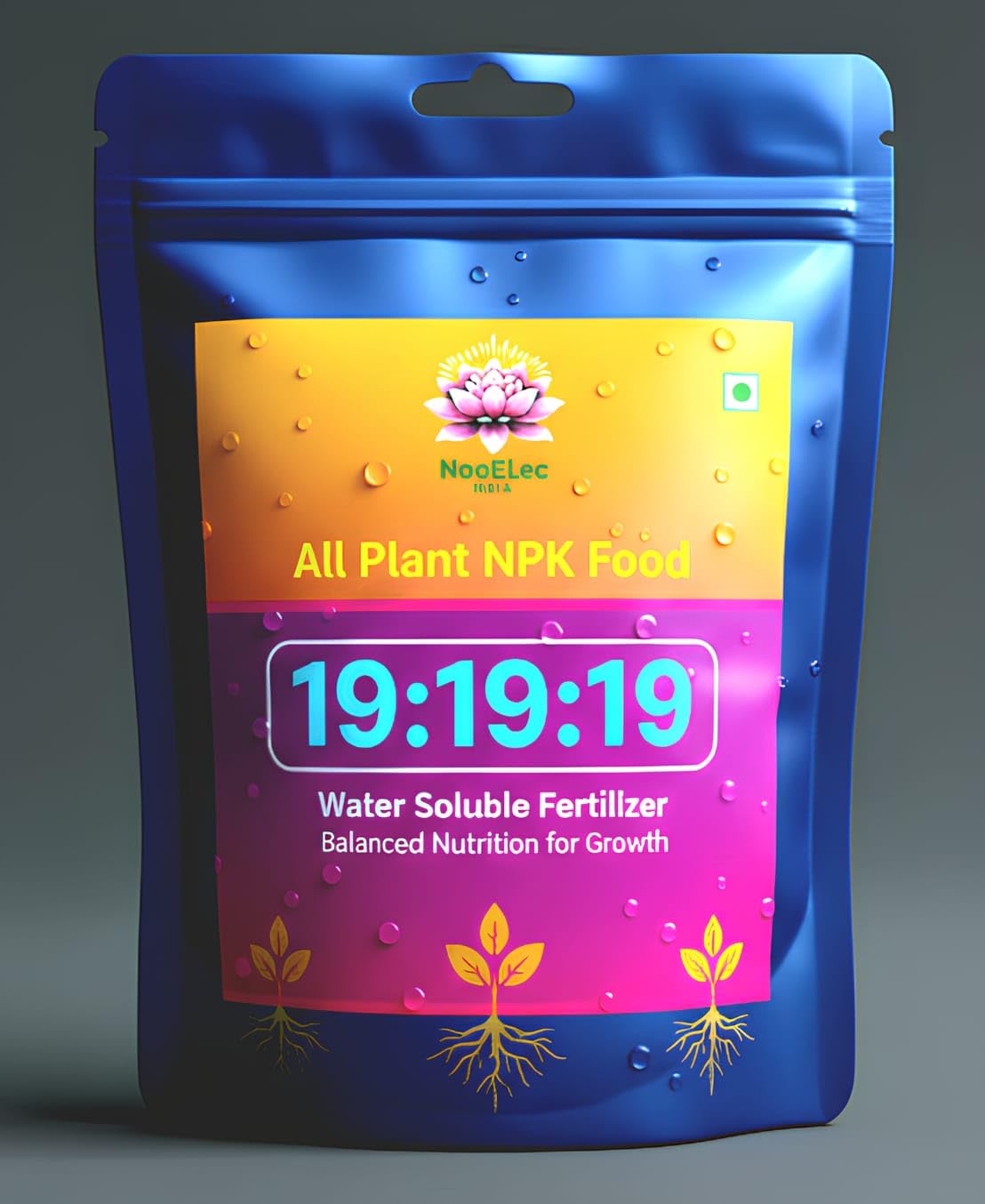 NPK 19-19-19 Plant Growth Booster - For Fruits, Vegetables & Flowers | 3X Results | No Leaf Burning & Plant Death Guaranteed. (250 Grams)