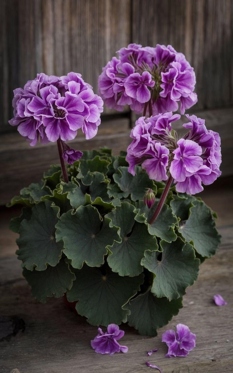Climbing Double Geranium Flower Seeds for Home and Kitchen Gardening, Pack of 60 to 80 seeds