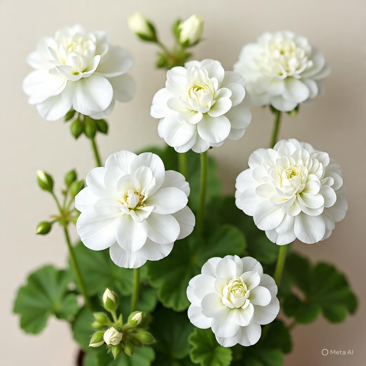 Climbing Double Geranium Flower Seeds for Home and Kitchen Gardening, Pack of 60 to 80 seeds