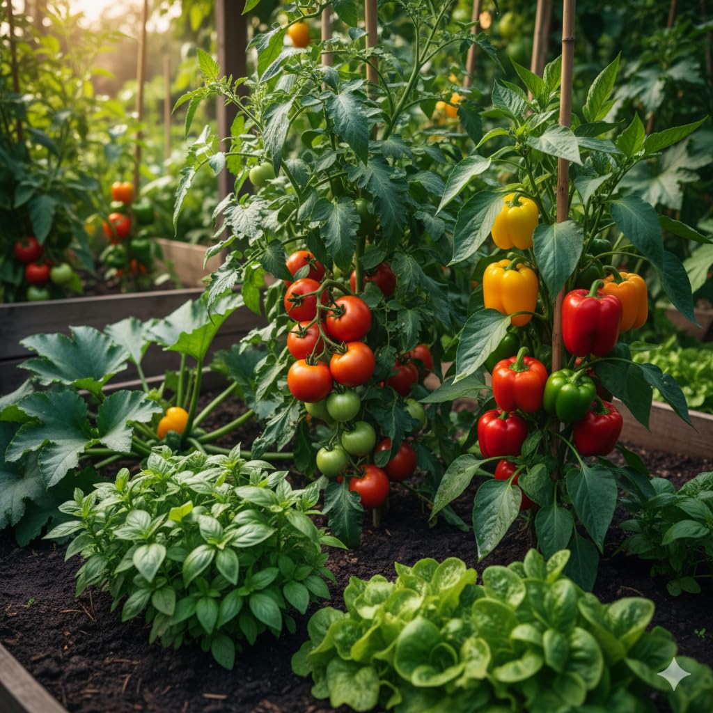 All Vegetables Plant Food Fertilizer Pack | 2X Yield Formula, Disease Protection, Healthy Roots | With Power of Neem & Mycorrhiza (1 KG) - Seeds Ville