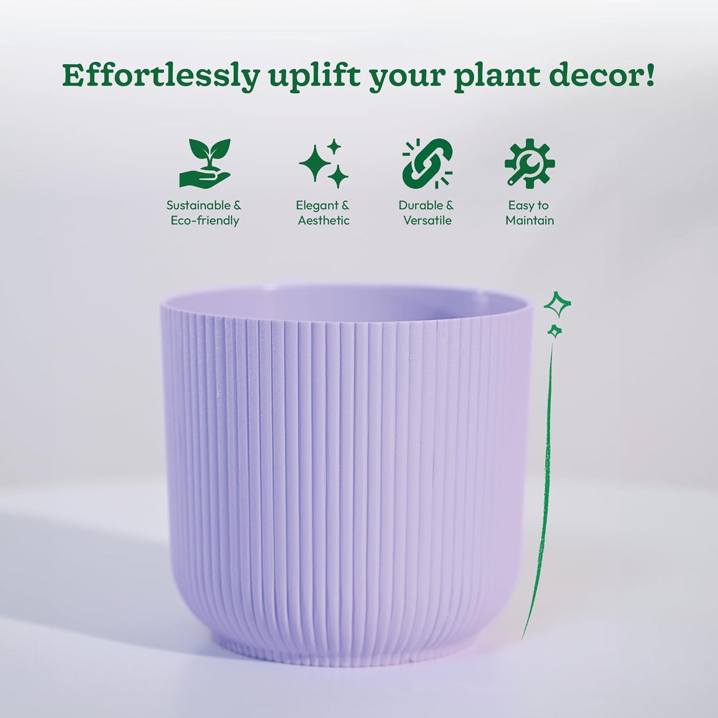 UGAOO Ibiza Pots for Home Planters, Decor, Garden Multicolour | Suitable for Home Indoor & Outdoor Gardening Plants (Ibiza Pots Pack of 10)