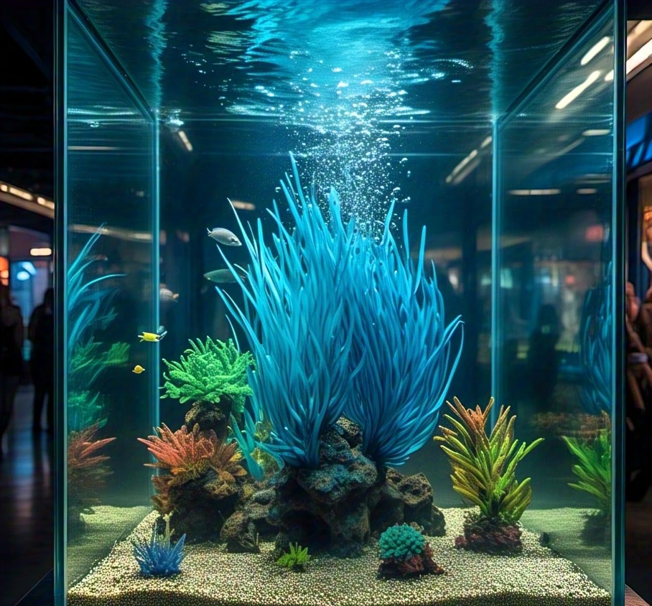 Aquatic Delight - 120 Fish Friendly Aquarium Grass Seeds, Year-Round Growth (BLUE) - Seeds Ville