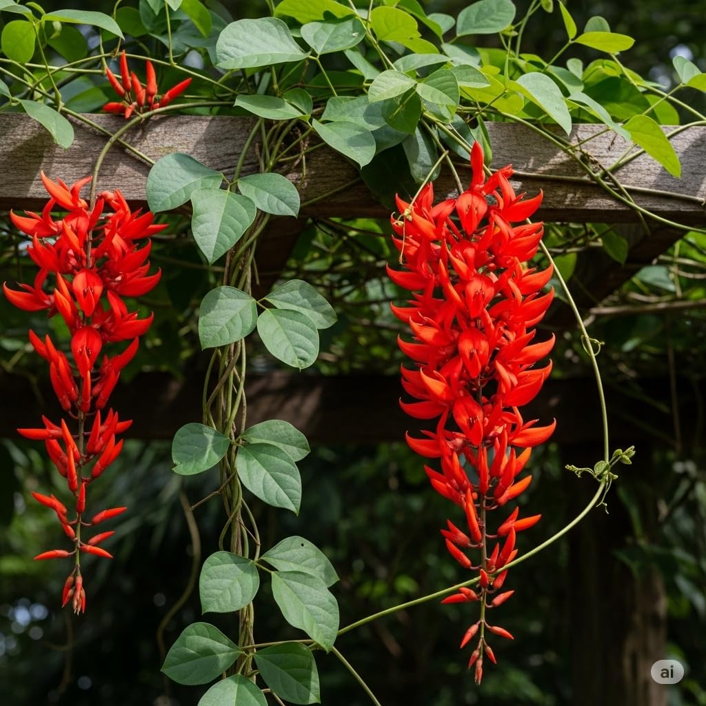 climbing flower seeds BlimBurn 50+ SEEDS- Climbing Jade Vine Flower Seeds For Home Garden, Balcony & Wall Covering