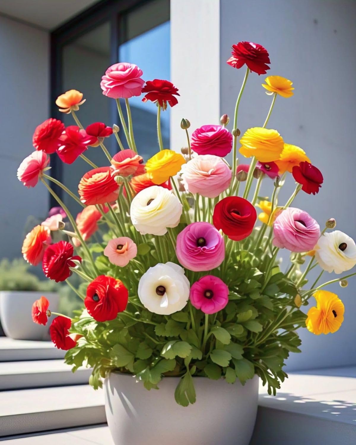 Ranunculus Flower Bulbs Imported Holland Vearty for Your Home and Gardening Pack of 2 Bulbs (MIXEDCOLOR)