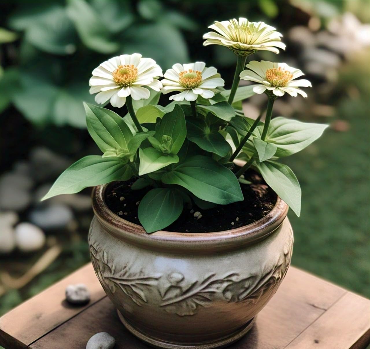 Earth Hopper 50+ SEEDS- Compact Zinnia Flower Hybrid Seeds- All Year Growing & Low Maintenance Plant Seeds (Dark Blue) - Seeds Ville