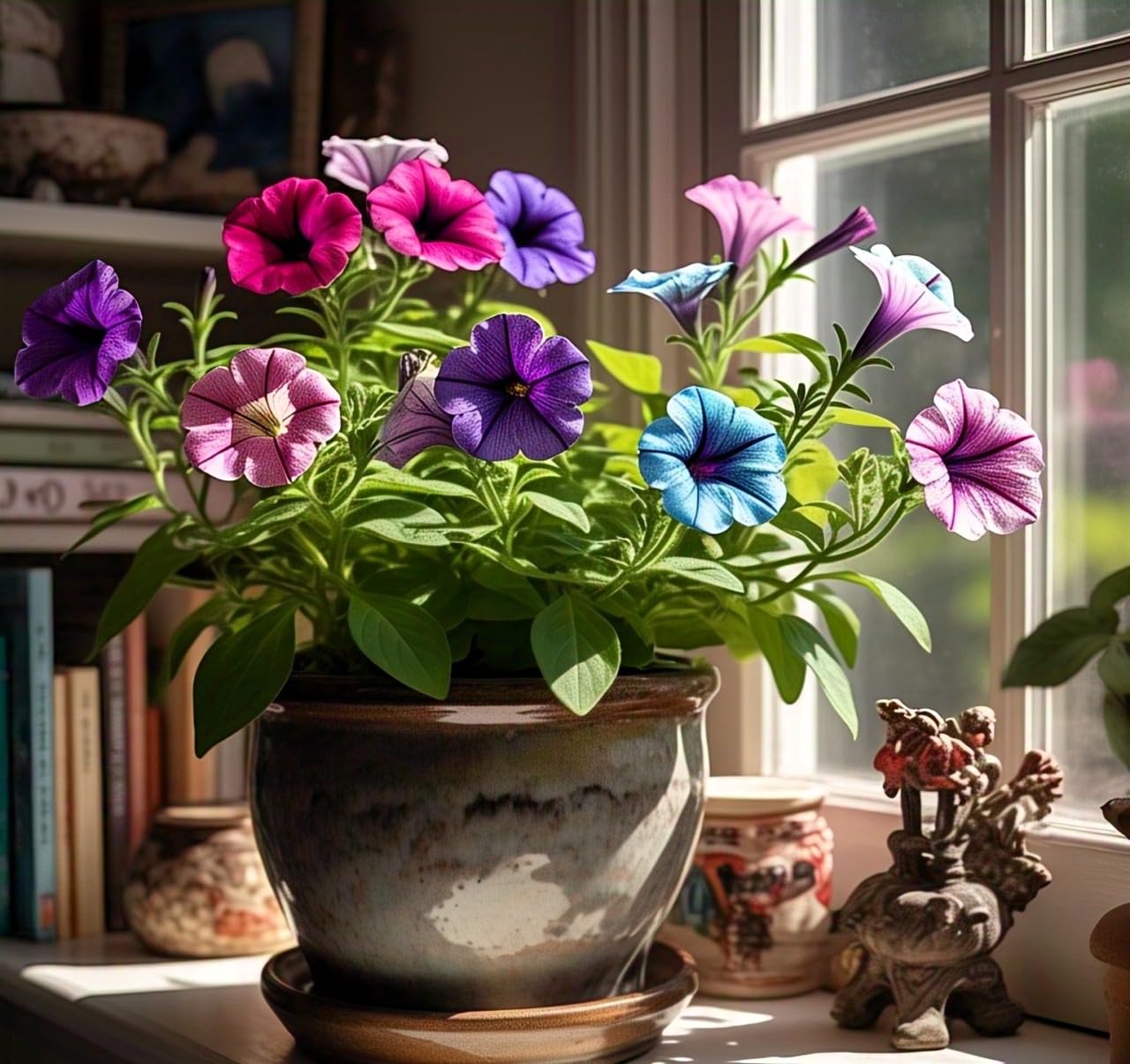 50+ SEEDS- Hybrid Petunia Seeds for Every Season - Grow Indoors & Outdoors, Low Maintenance, Endless Colors. Heavy Bloomer. - Seeds Ville