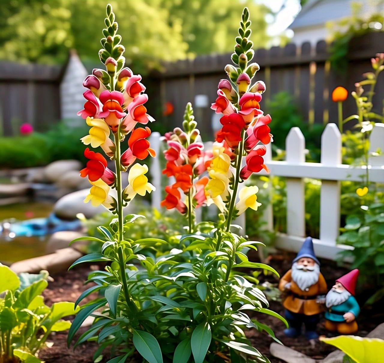 BlimBurn Snapdragons Flower Seeds for Indoor & Outdoor - 50 Seeds, Hybrid, Easy to Grow, All Season Blooming - Seeds Ville