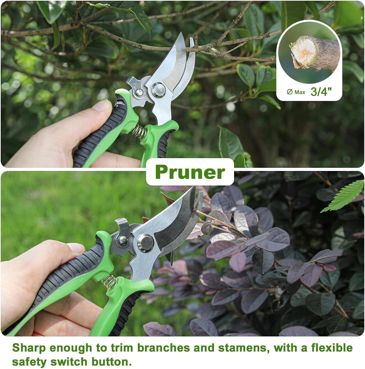 HASTHIP® 8 Pcs Gardening Tools Set - Aluminum Alloy Steel - Garden Planting Tools - Gardening Tools Kit for Home Garden - Gardening Tools Kit Set - with Tote Tool Bag - Suitable for Garden Patio - Seeds Ville