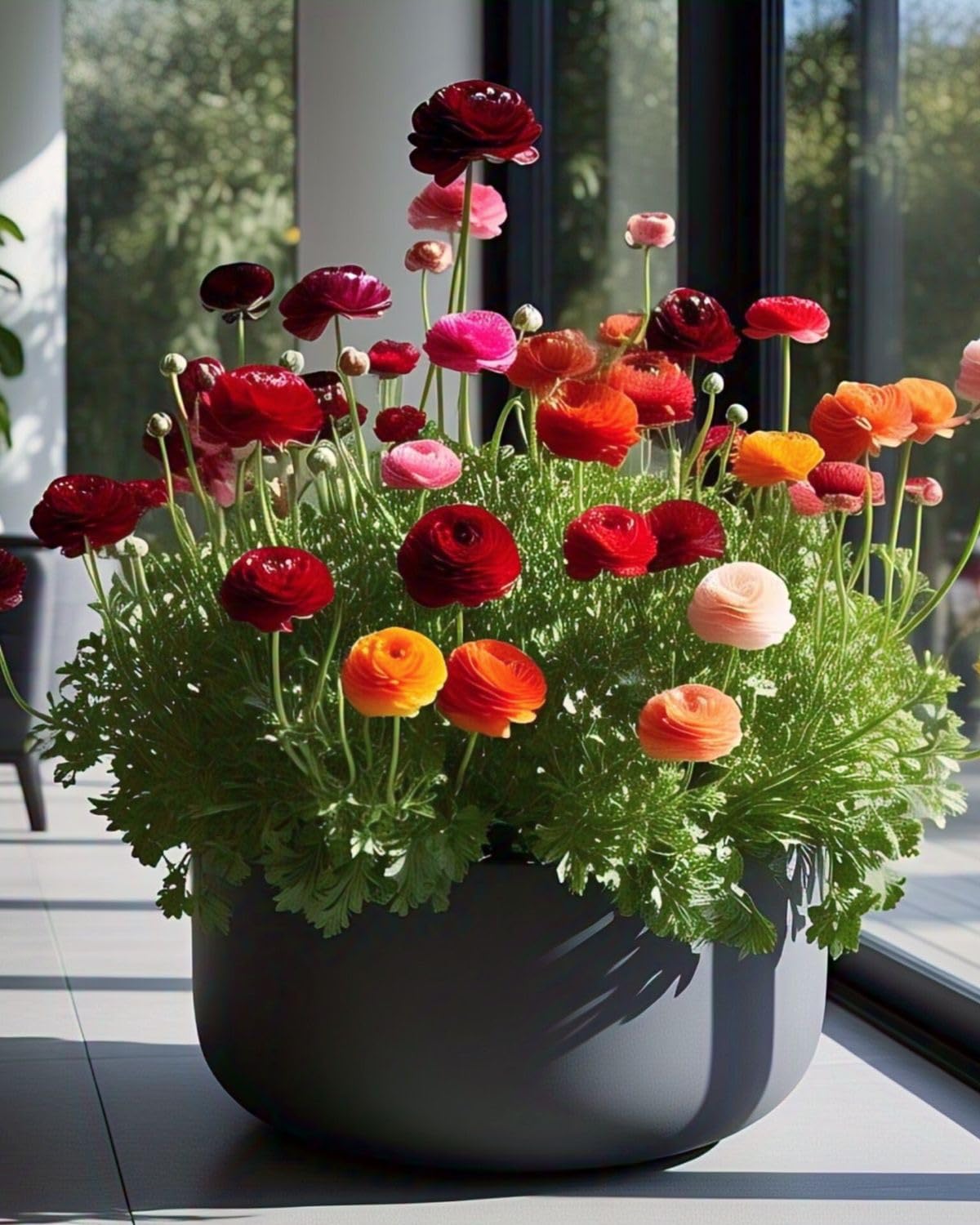 Ranunculus Flower Bulbs Imported Holland Vearty for Your Home and Gardening Pack of 2 Bulbs (MIXEDCOLOR)