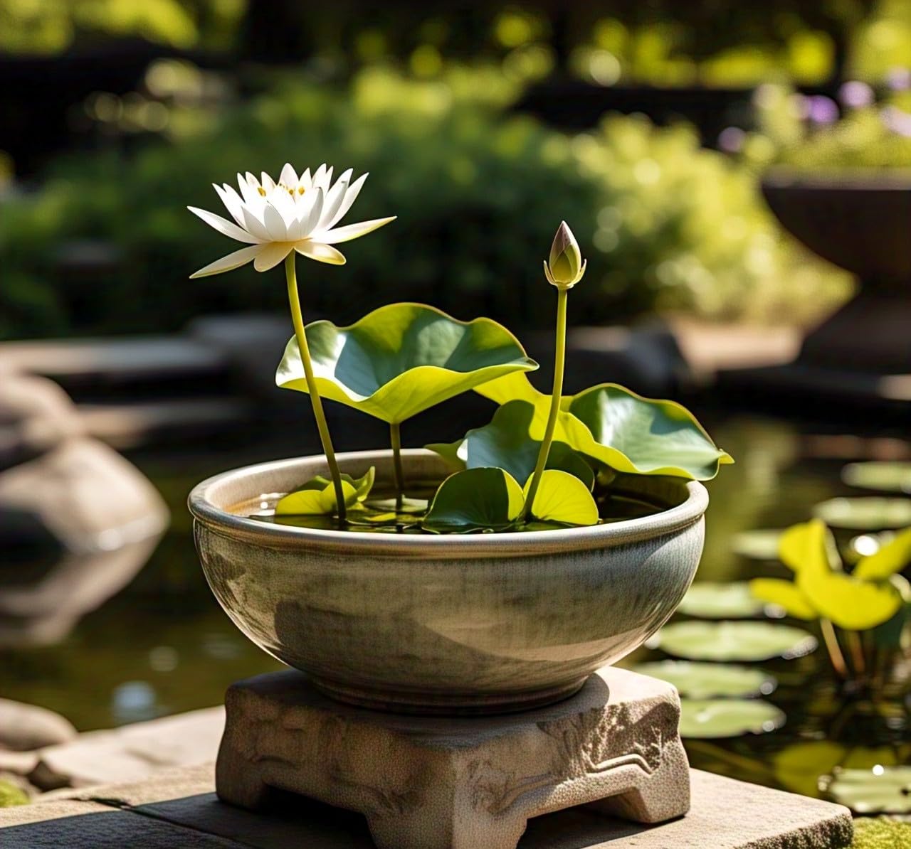 BlimBurn Bowl Lotus Flower Seeds Mix - 50 Seeds Pack, Easy Care, Indoor/Outdoor Growing, Unique Hybrid Varieties - Seeds Ville