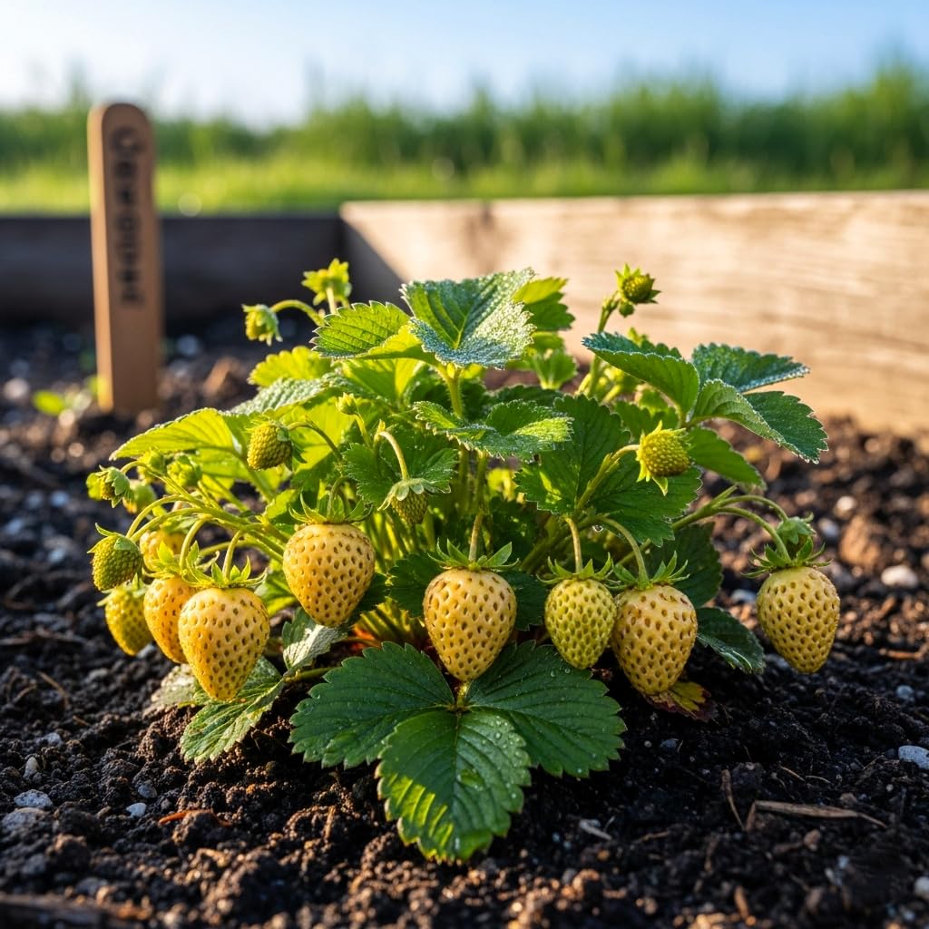 organic strawberry seeds for planting Organic Strawberry Seeds for Planting 60+ | 3 Dwarf Color Varieties