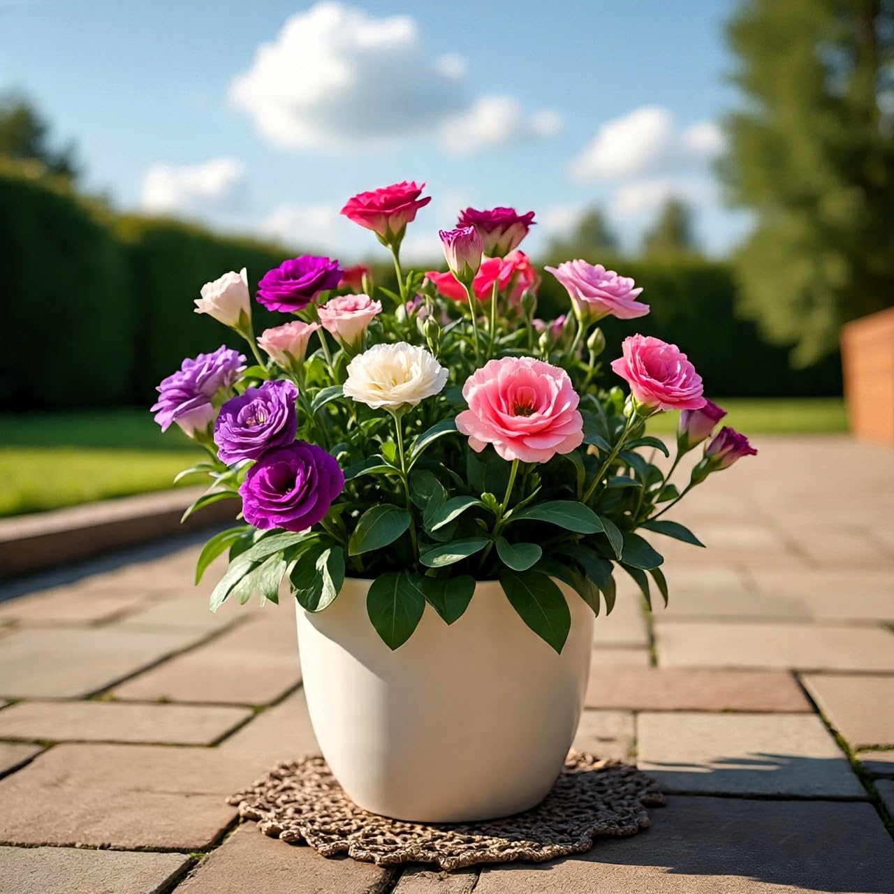 Dwarf Lisianthus Flower Seeds Mix by BlimBurn - 70 Seeds, Perfect for Indian Climate, Long Lasting Beauty - Seeds Ville