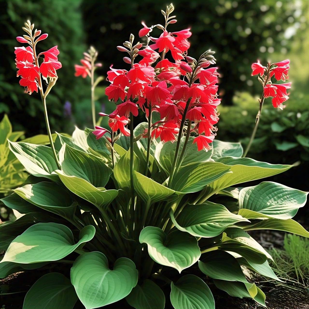 BlimBurn : All Seasons : 60 Hosta Flower Seeds, Hybrid, Grow Year-Round, Low Maintenance, Easy Grow - Other Names- Plantain Lily, Funkia, फंकिया, प्लांटन लीली (ALL IN ONE (MIX)) - Seeds Ville