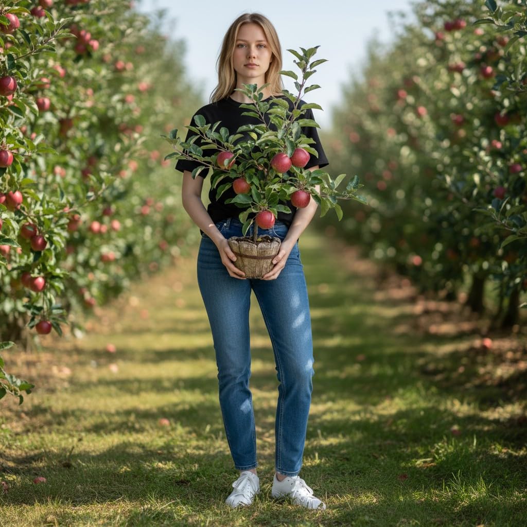 Hybrid Apple Live Fruit Plant Suitable for All Weather Growing