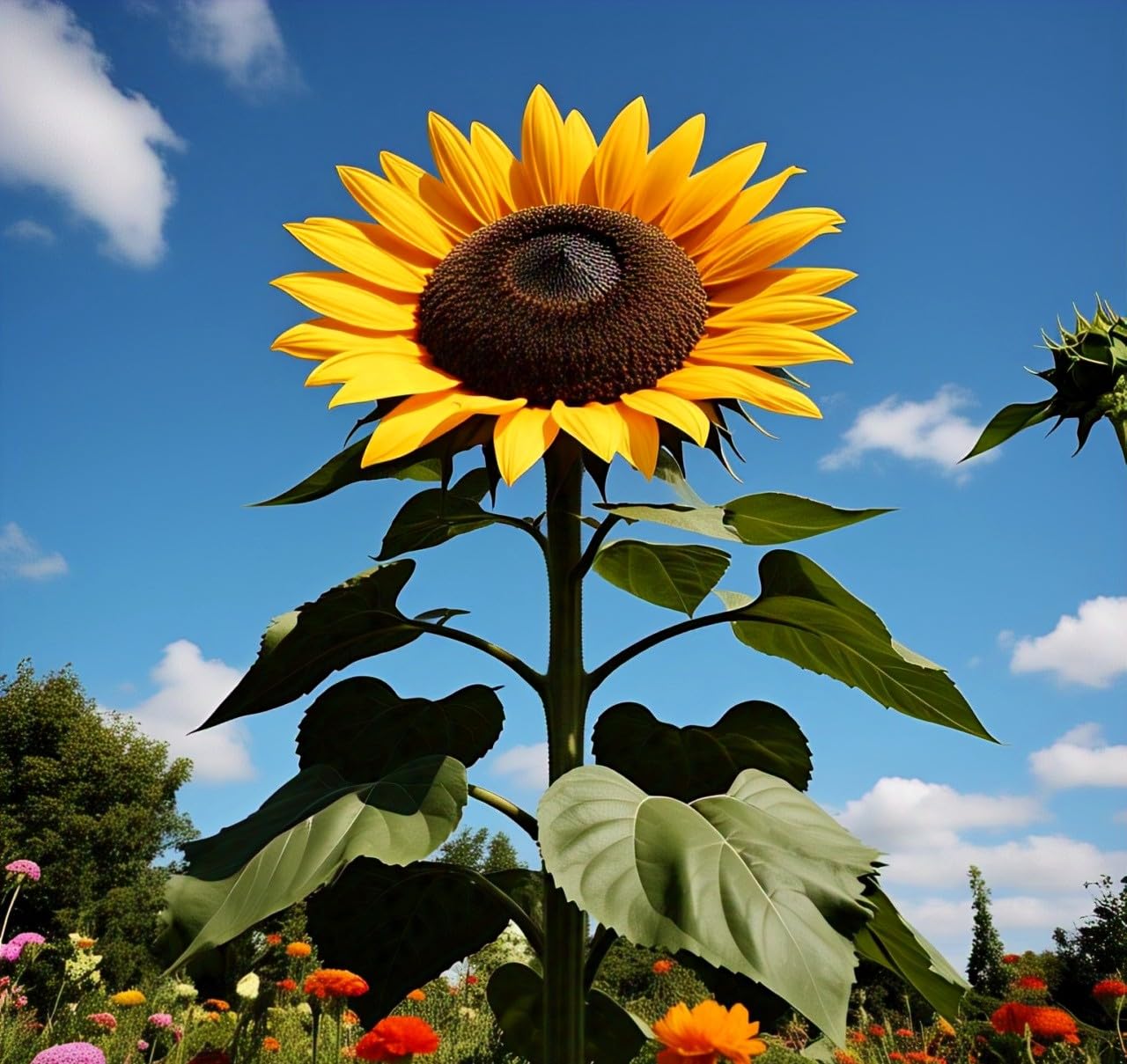 BlimBurn Sunflower Seeds Mix Pack 500+ Colorful Varieties of Sunflower Seeds to Plant - 2-10 ft Tall Plants, Pollinator Friendly, Easy to Grow, High Germination - Seeds Ville