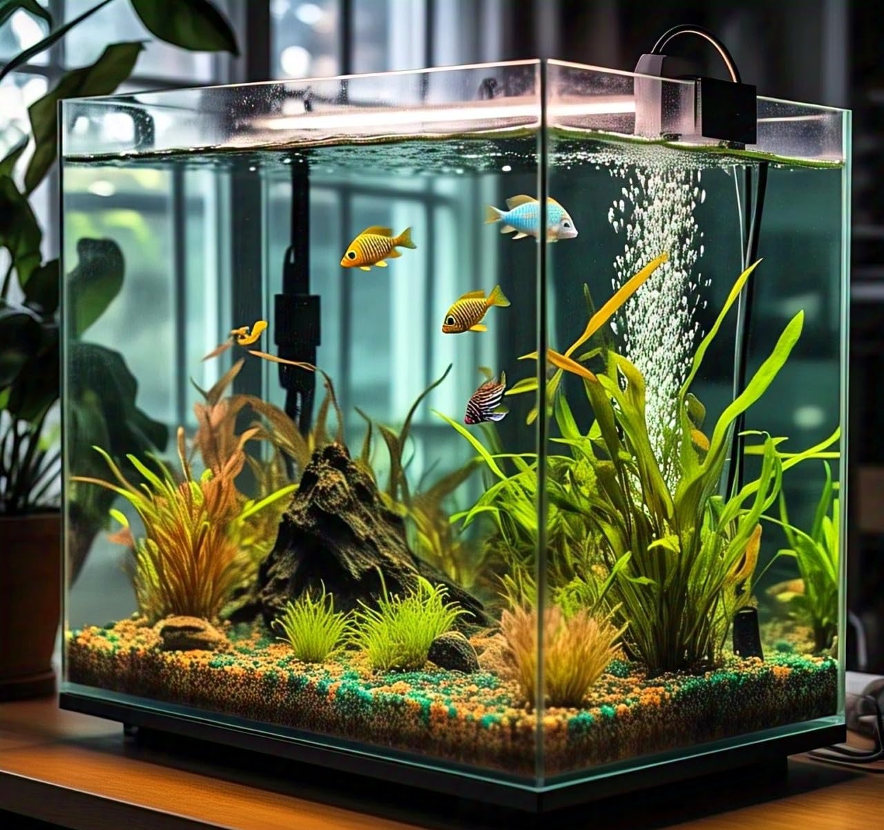 BlimBurn Aquarium Grass Plants Seeds - 120+ Hybrid Seeds for Water Gardens, Fish Tank Landscaping, Low Maintenance - Seeds Ville