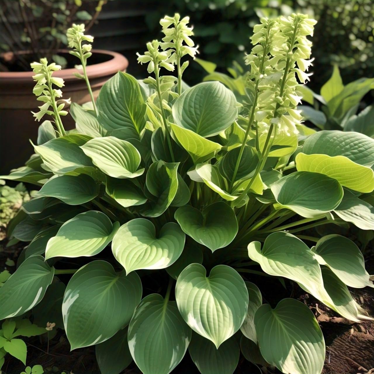 BlimBurn : All Seasons : 60 Hosta Flower Seeds, Hybrid, Grow Year-Round, Low Maintenance, Easy Grow - Other Names- Plantain Lily, Funkia, फंकिया, प्लांटन लीली (ALL IN ONE (MIX)) - Seeds Ville