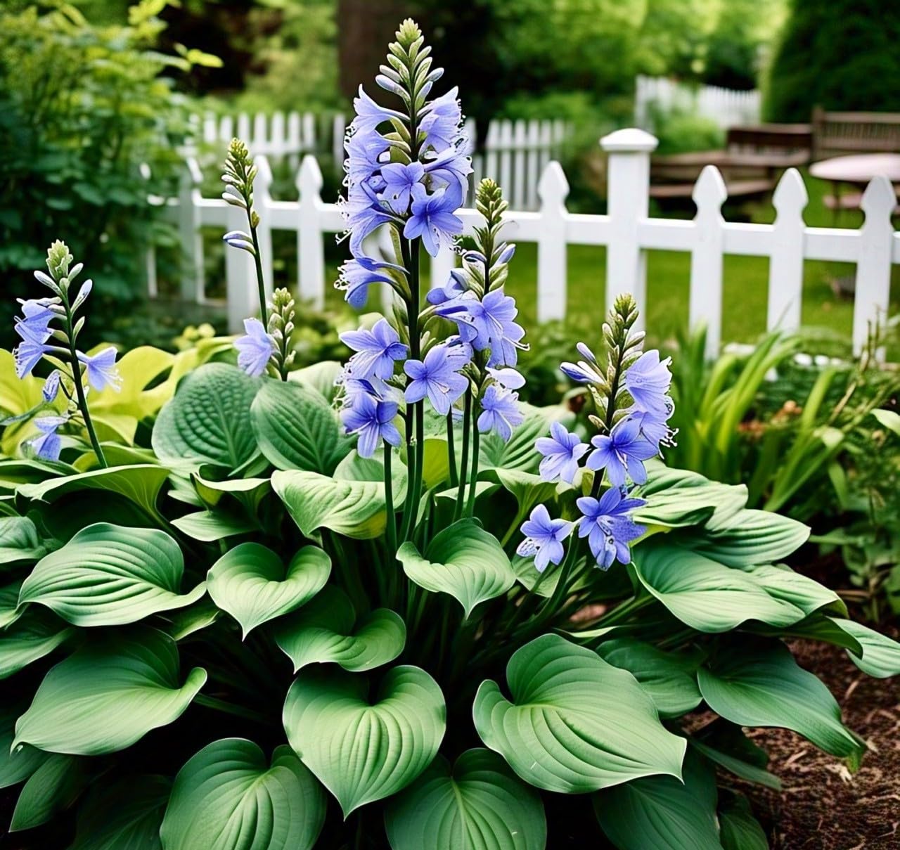 BlimBurn : All Seasons : 60 Hosta Flower Seeds, Hybrid, Grow Year-Round, Low Maintenance, Easy Grow - Other Names- Plantain Lily, Funkia, फंकिया, प्लांटन लीली (ALL IN ONE (MIX)) - Seeds Ville