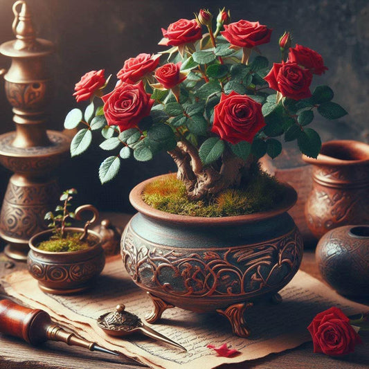 100+ SEEDS - Exotic Rose Flower Seeds Combo Pack (Red, Black, Yellow, Green) 25 Seeds Each - Seeds Ville