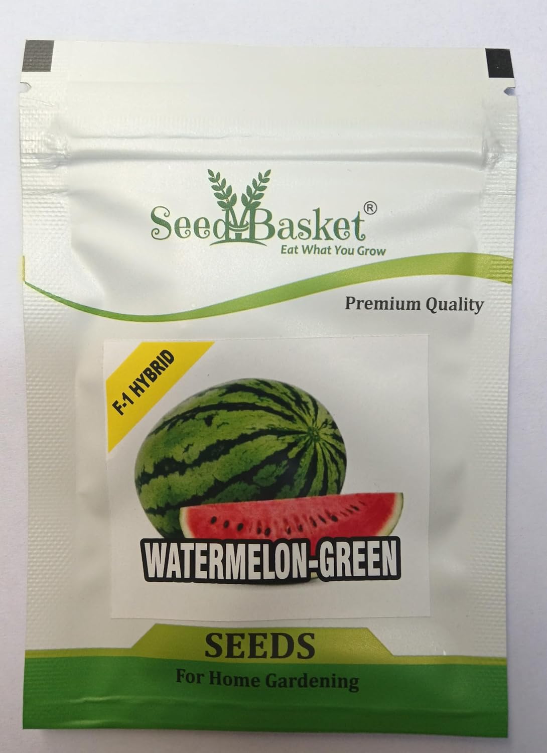 Seed Basket Pack of 3 Melons F1-Hybrid Seeds | Watermelon Green (25), Watermelon Blacks (15), Muskmelon (15) | ISeeds deal for planting, Gardening and Farming