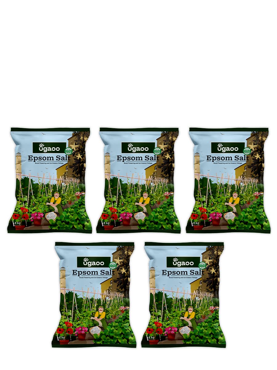 Ugaoo Epsom Salt for Plants Growth - Magnesium Sulphate Organic Fertilizer - 1 Kg |Powder - Seeds Ville