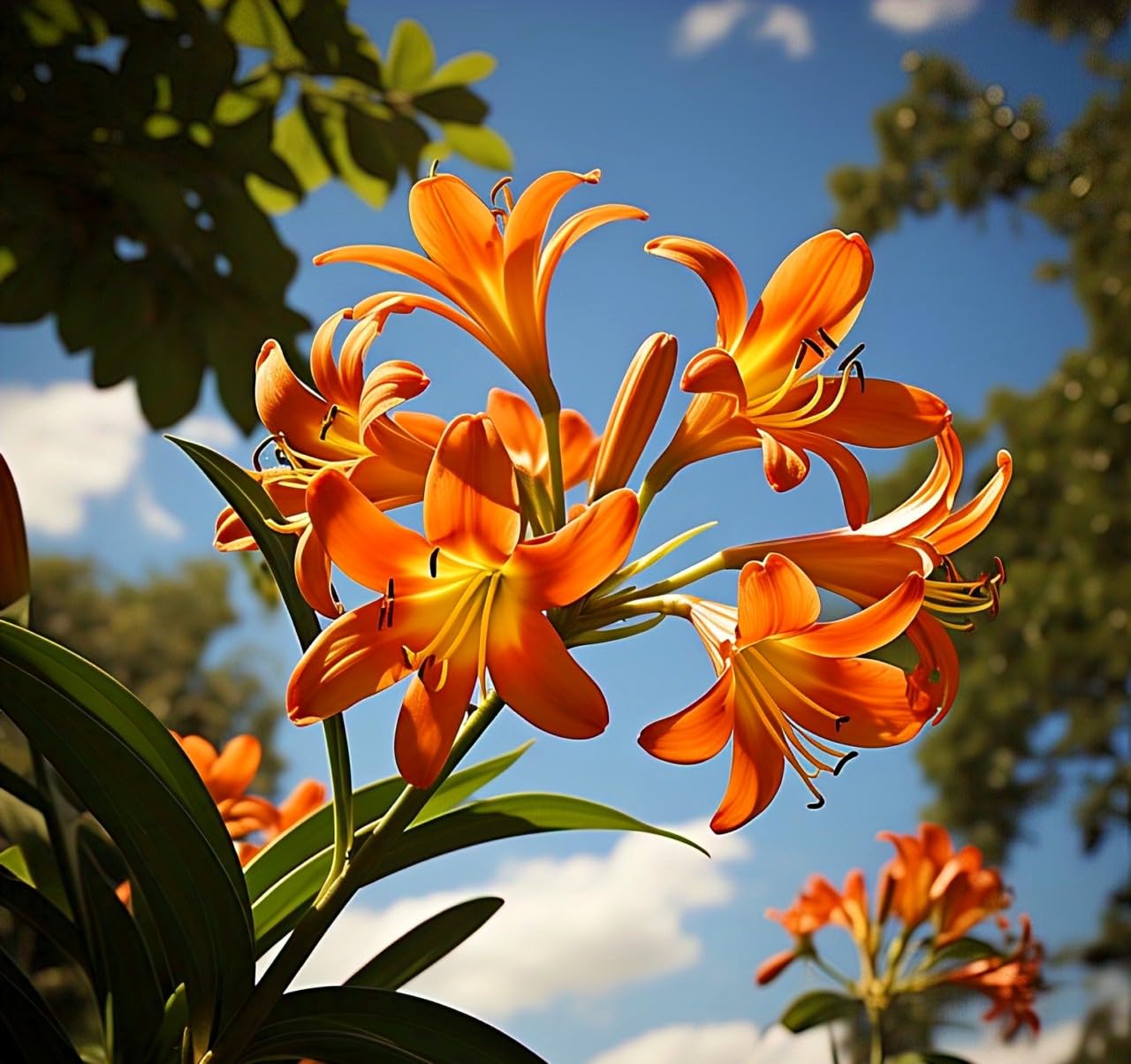 BlimBurn 70+ Fire Lily Flower Seeds - Easy to Grow, Year-Round Blooms, Perfect for Any Garden - Seeds Ville