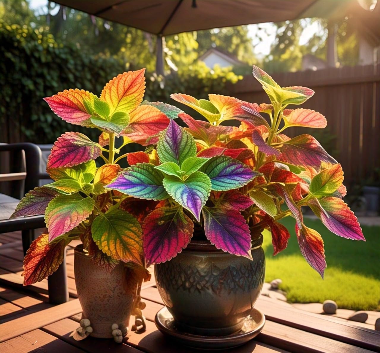 BlimBurn Rare Rainbow Coleus Hybrid Seeds Pack -55+ Pcs -Compact, Indoor/Outdoor, Easy to Grow & Care -Grow Year Round - Seeds Ville