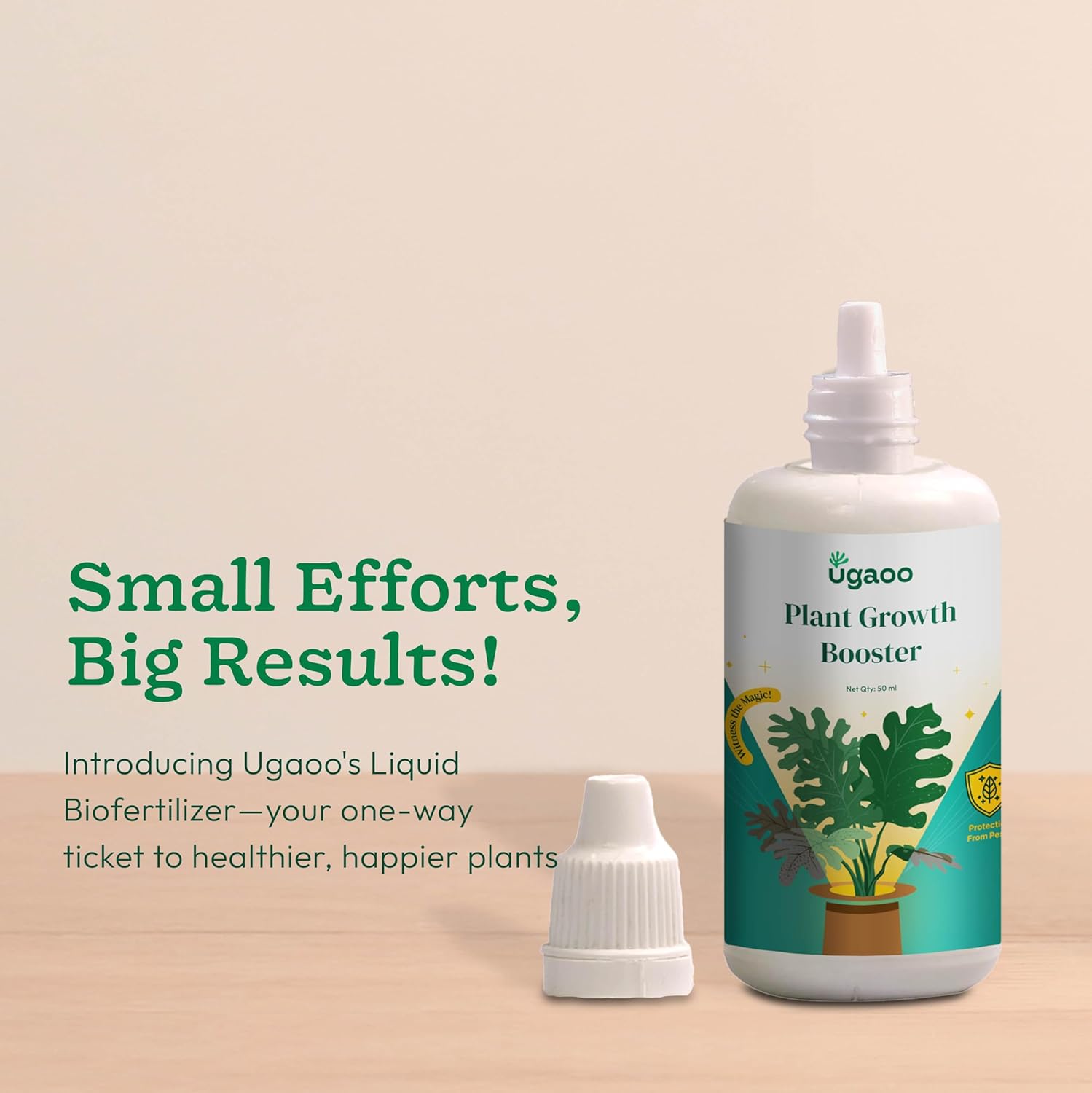 UGAOO Plant Booster for Speed Growth (3 x 50ml) - Plant Growth Booster Liquid | Liquid Fertilizer For Indoor Plants Home Garden (Pack Of 3)