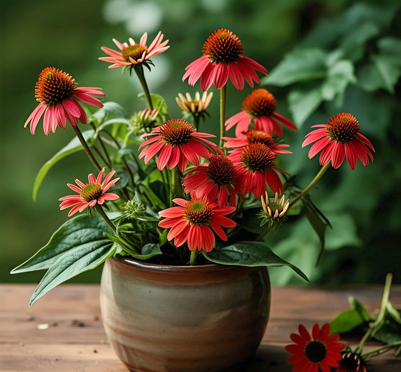 60+ Echinacea Coneflower Wildflower Seeds - Easy to Grow, Grow All Year, Low Care (RED)
