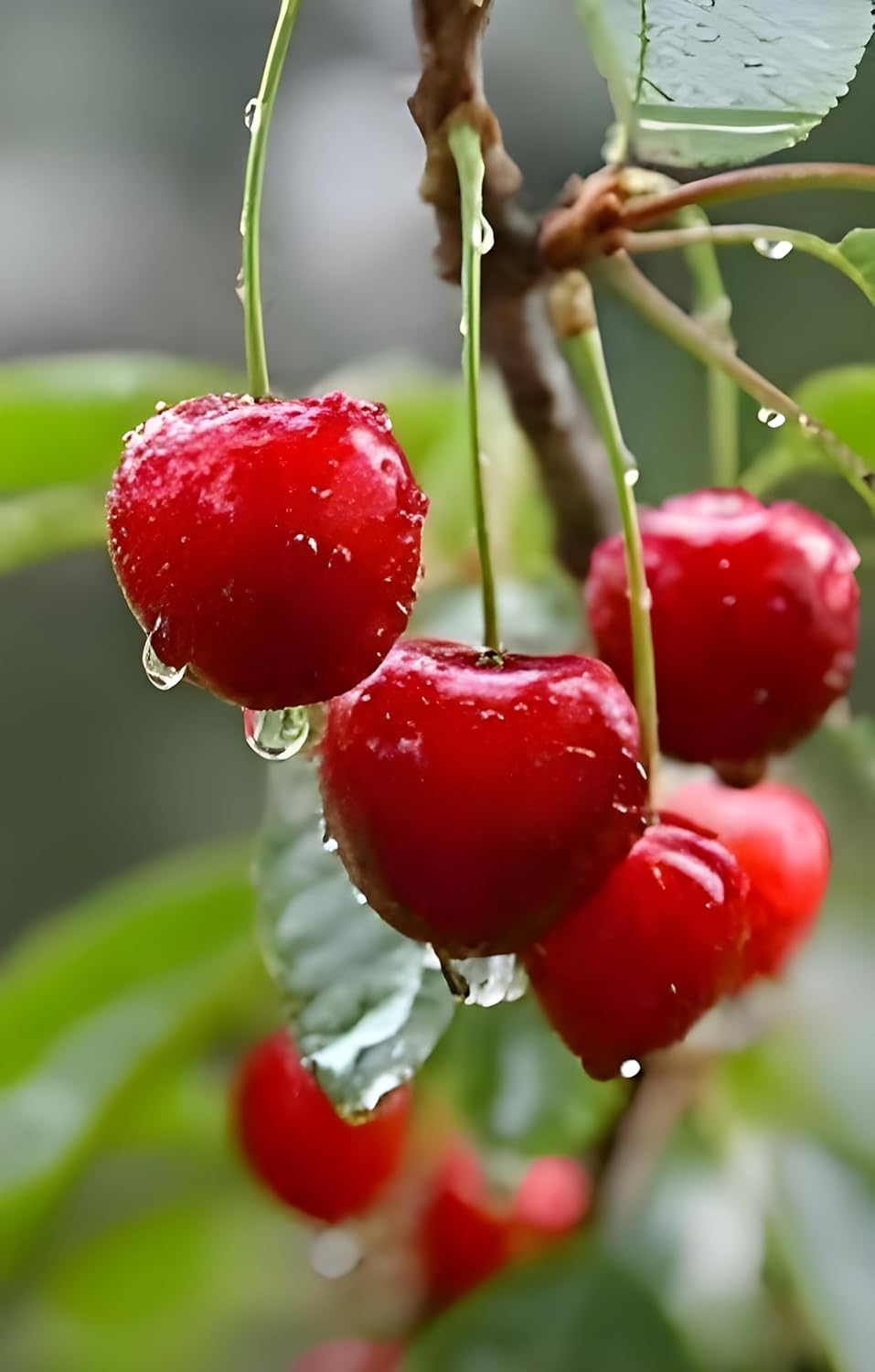 Sweet Red Barbados Cherry (HYBRID) Healthy live plant for Home Garden Tree Pack of 1 Plant Height-2Ft To 3 Ft
