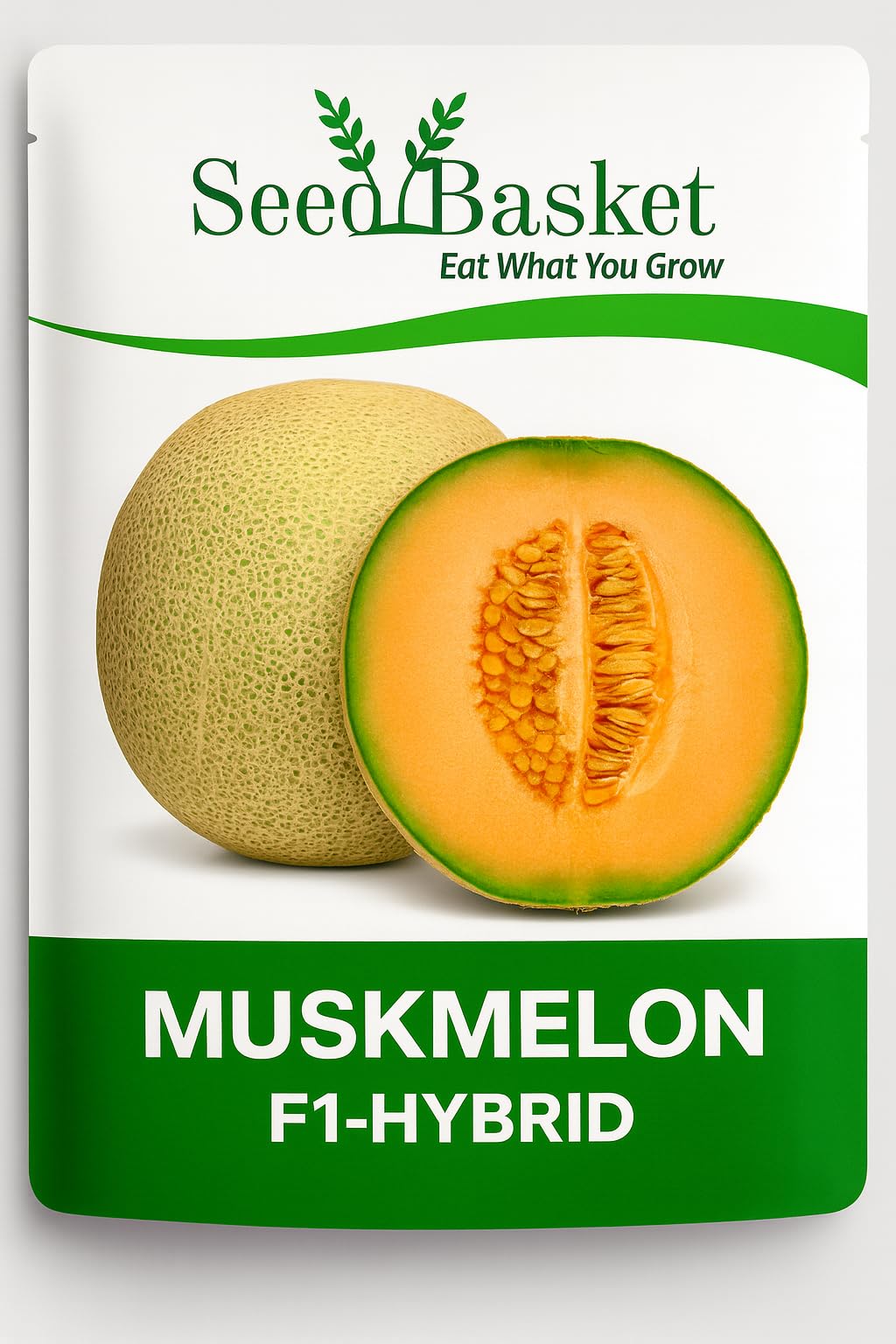 Seed Basket Pack of 3 Melons F1-Hybrid Seeds | Watermelon Green (25), Watermelon Blacks (15), Muskmelon (15) | ISeeds deal for planting, Gardening and Farming