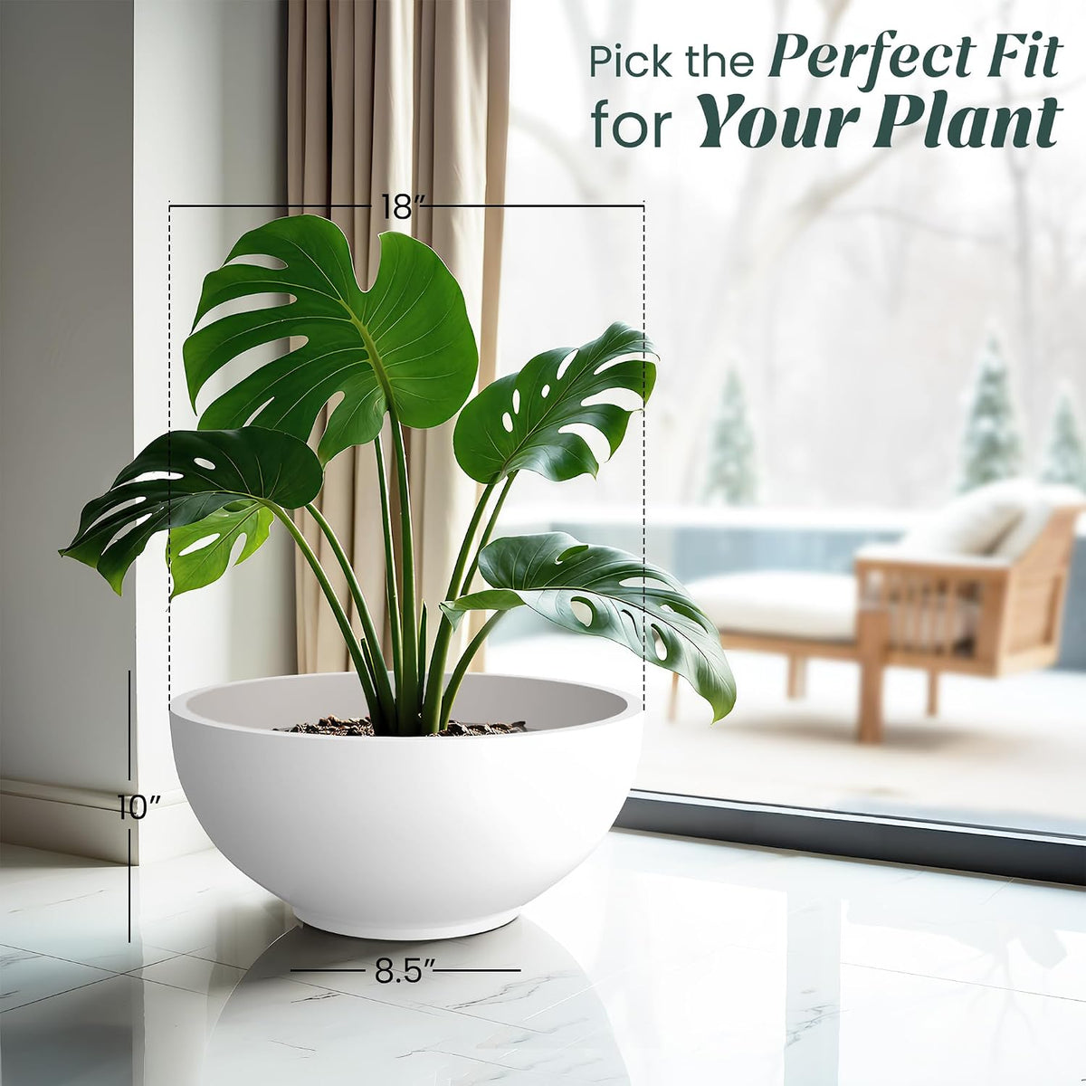 Seeds Ville FOXB KTR Durable Polymer Planter Pot