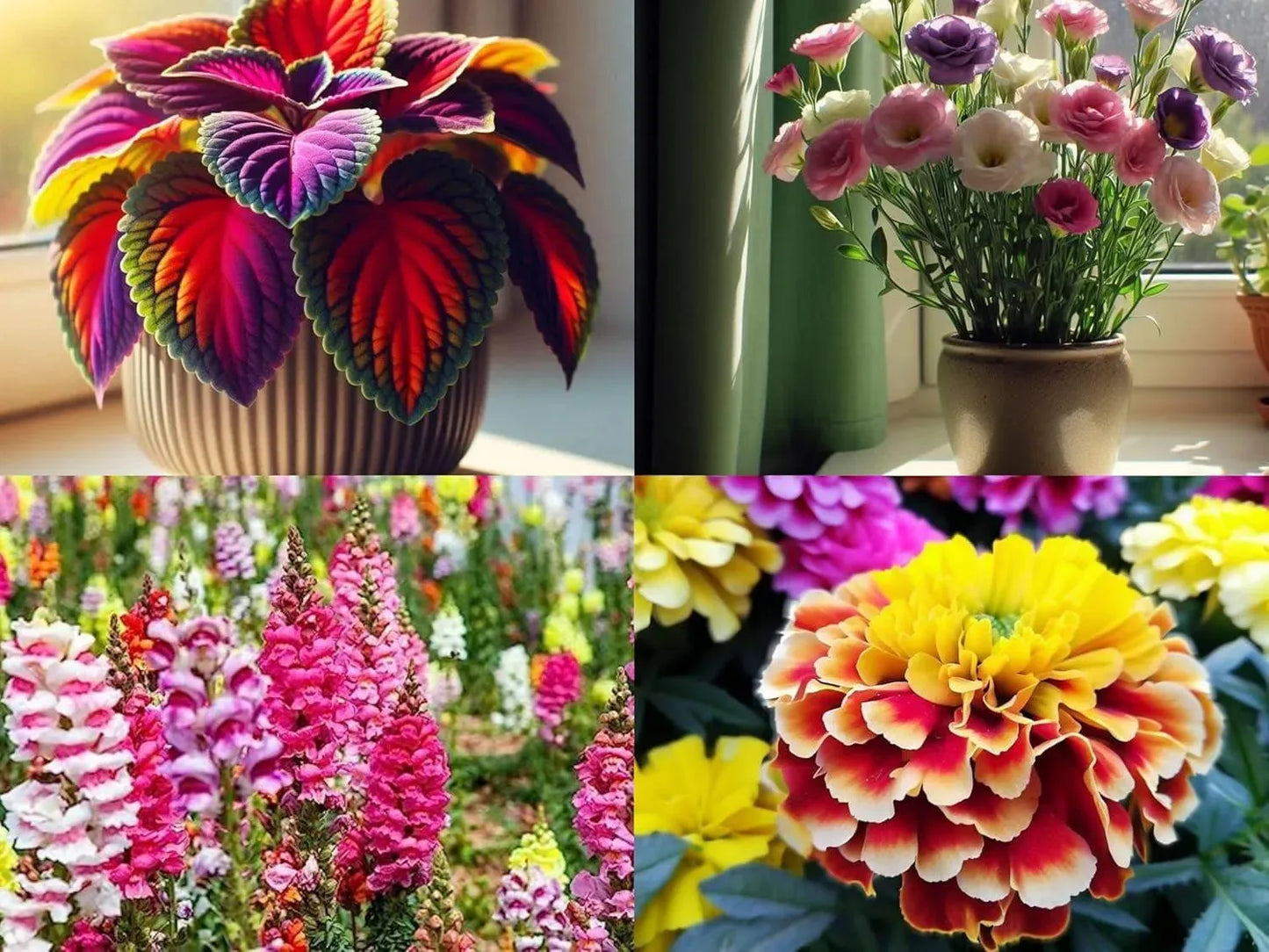 NooElec Seeds India 2200+ Seeds- All Seasons 50 Variety of Hybrid Flower Seeds Combo Pack- All Year Seeds Bank - Seeds Ville