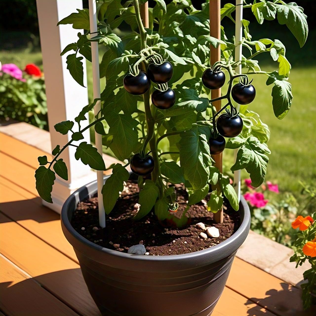 BlimBurn 150+ Pcs- Mini Cherry Tomato Seeds Combo Pack - Organic Seeds - Black, Red & Yellow. 50 Seed Each Variety. - Seeds Ville